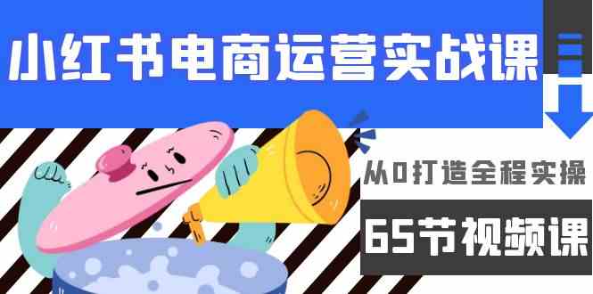 小红书电商运营实战课，​从0打造全程实操（63节视频课）-北向